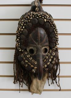 Appraisal: th C Dan Mask w Curved Nose th C Dan