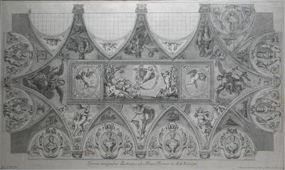 Appraisal: Engraved by Isodoro Frezza Italian c Ceiling decoration in the