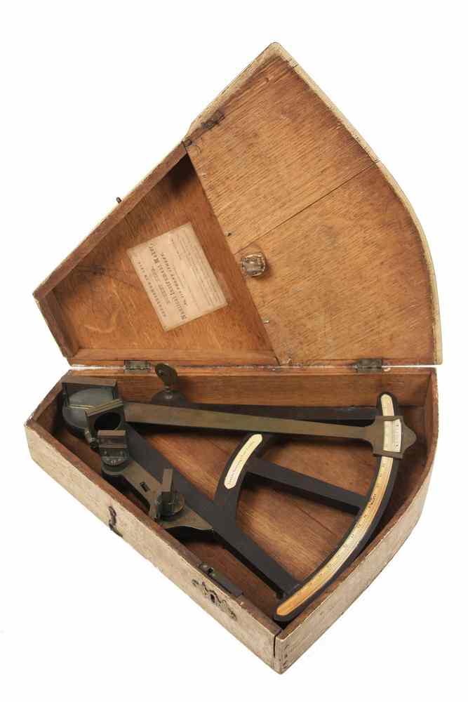 Appraisal: CASED OCTANT - Spencer Browning Rust of London Ebony Octant