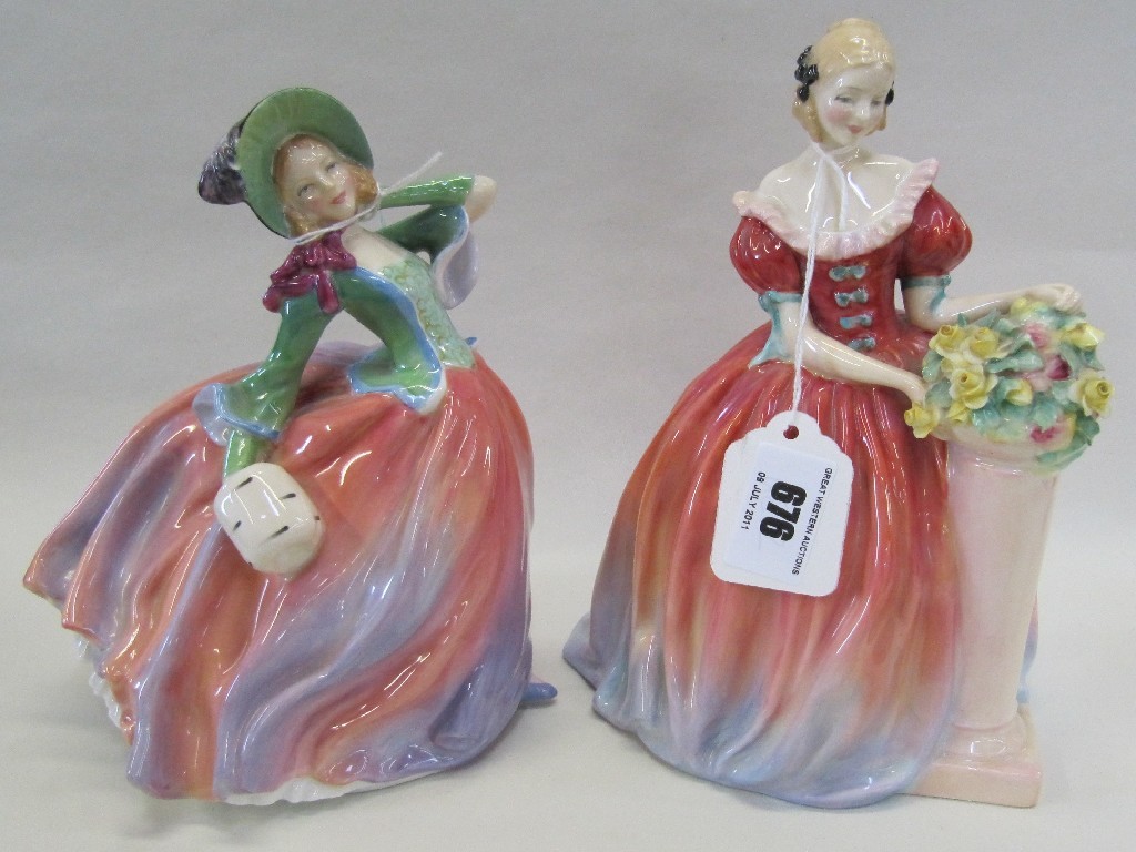 Appraisal: Doulton figure 'Roseanna' HN def and another Autumn Breezes HN