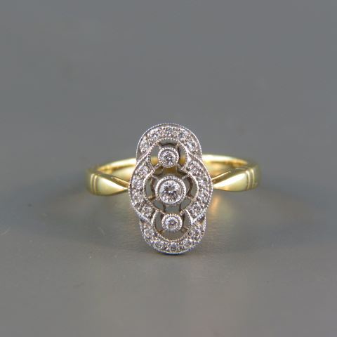 Appraisal: Diamond Ring diamonds totaling carats in k yellow gold currently