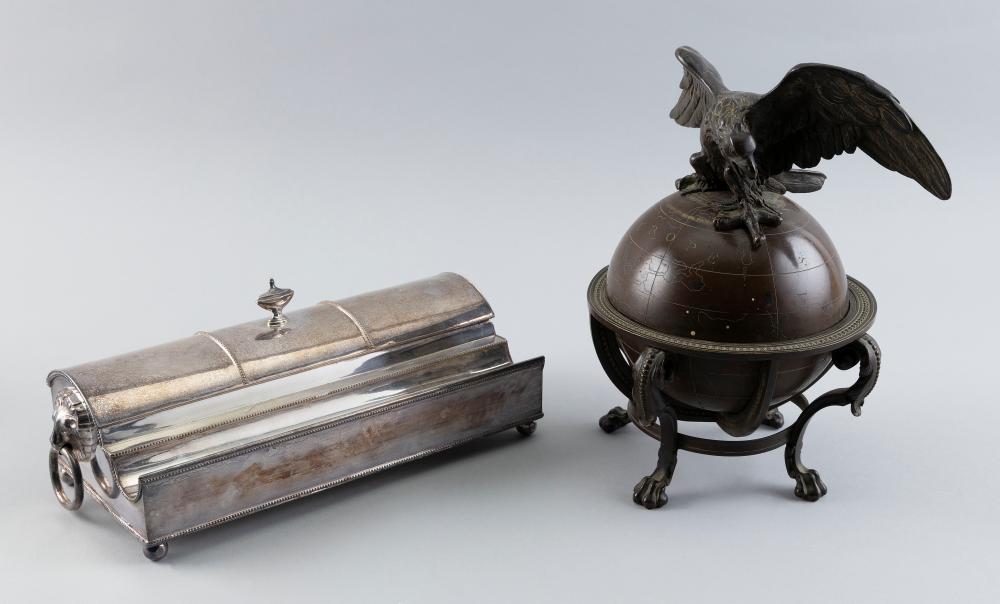 Appraisal: TWO DESK ITEMS TH CENTURYTWO DESK ITEMS th Century Silver