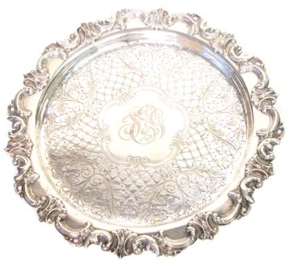 Appraisal: Circular sterling silver salverfrank smith silver company first half th