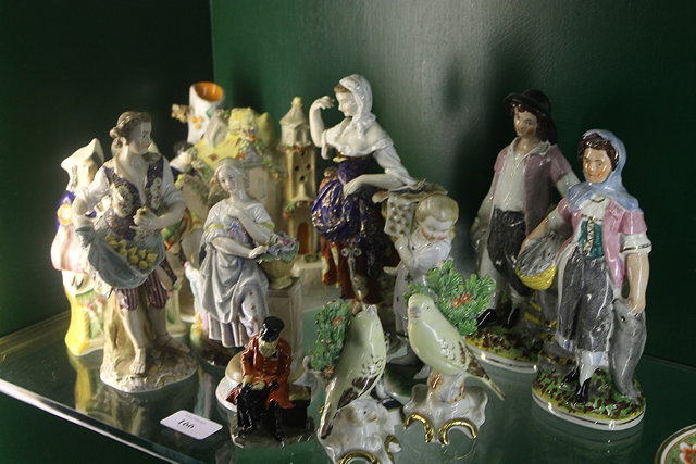 Appraisal: A PAIR OF CONTINENTAL MEISSEN STYLE PORCELAIN FIGURES a Doulton