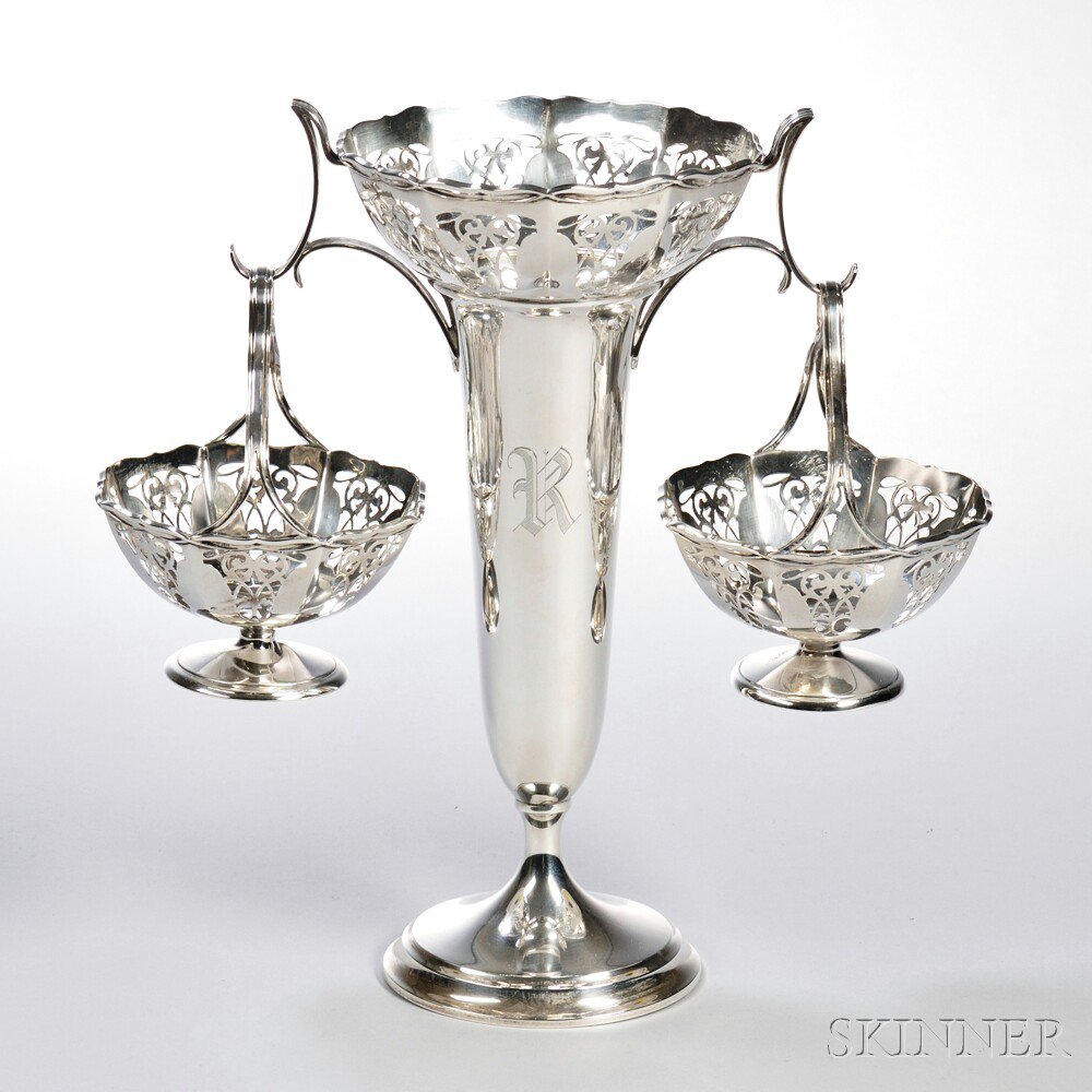 Appraisal: Frank Whiting Sterling Silver Epergne New York late th early