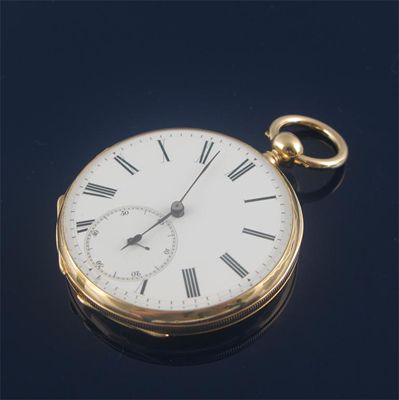 Appraisal: A ct gold open faced pocket watch white enamel dial