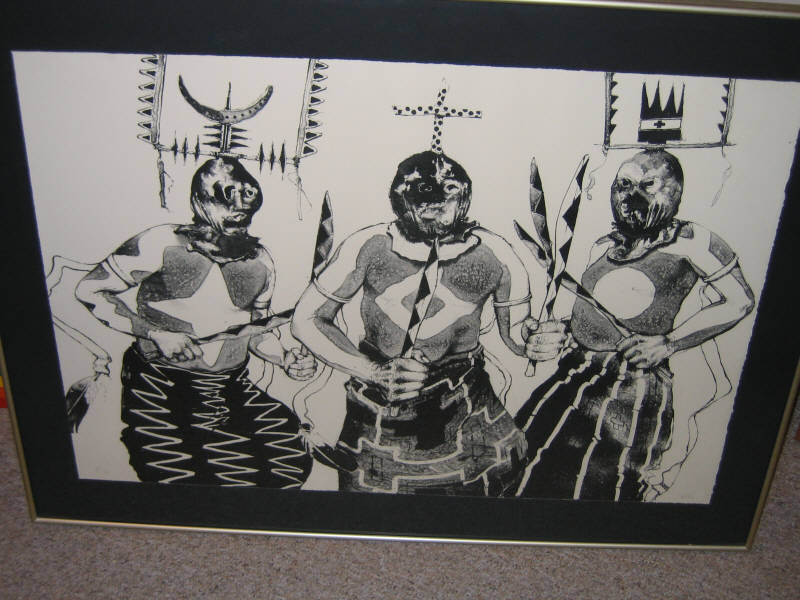 Appraisal: PAUL PLETKA AMERICAN B GAN DANCERS III V lithograph pencil