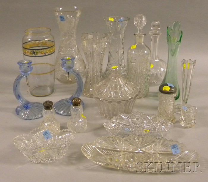 Appraisal: Nineteen Glass Table Items and Eleven Pieces of Assorted Ceramics