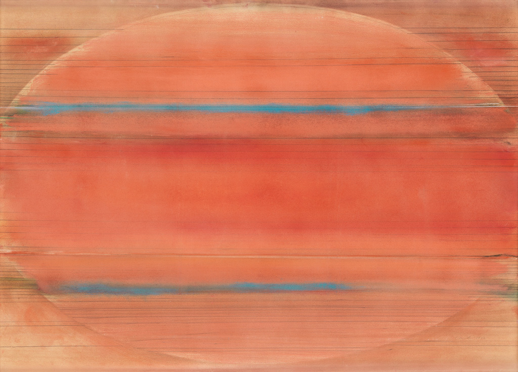 Appraisal: ED CLARK - Untitled Color pastels pigment and pencil on