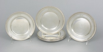 Appraisal: Seven Gorham Sterling Silver Plates Seven Gorham sterling silver plates