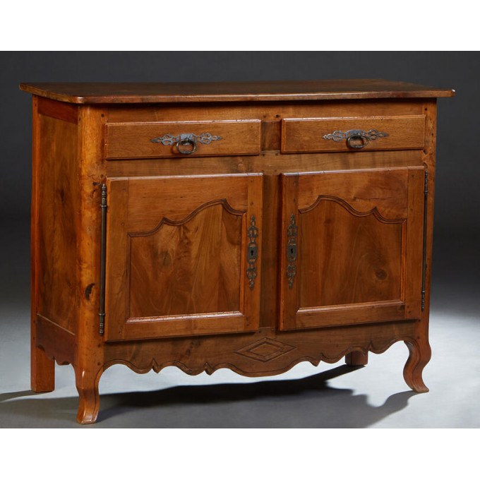 Appraisal: French Provincial Louis XV Style Carved Cherry Sideboard th c