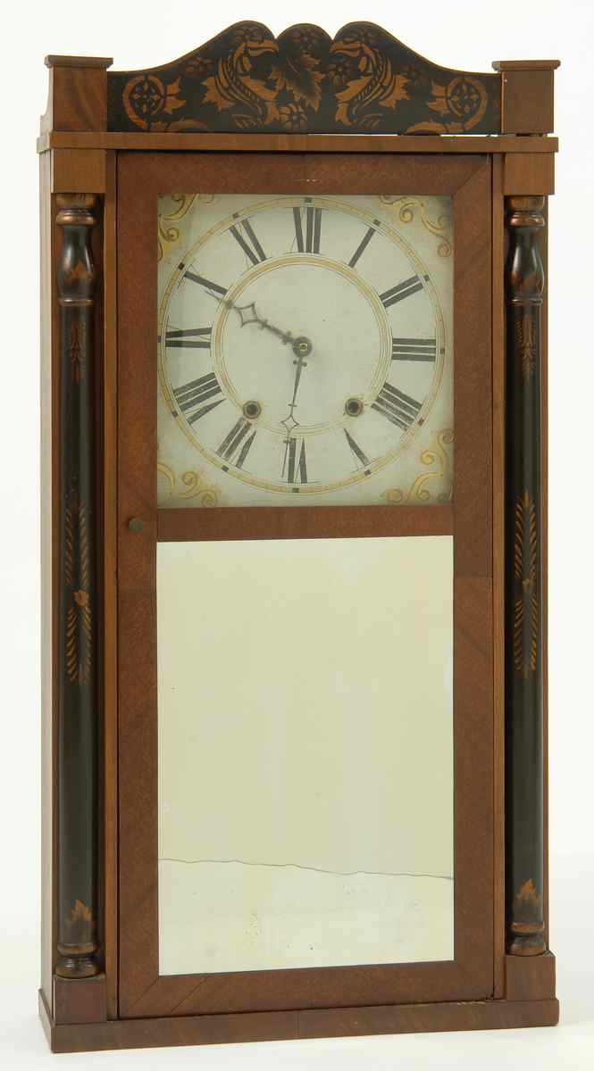 Appraisal: ANTIQUE AMERICAN SHELF CLOCK By Riley Whiting of Winchester Connecticut