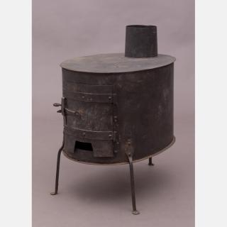 Appraisal: A Diminutive Early Wrought Metal Wood Stove th th Century