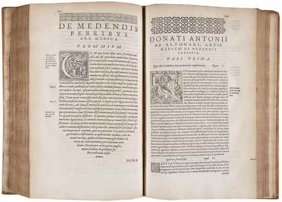 Appraisal: Altimarus Donatus Antonius Omnia Opera title with large woodcut printer's