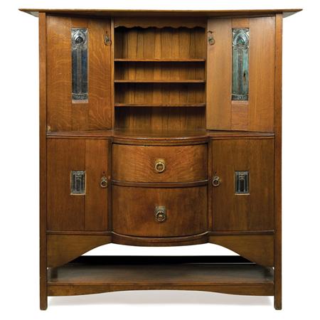 Appraisal: Scottish Arts and Crafts Oak Cabinet Estimate -