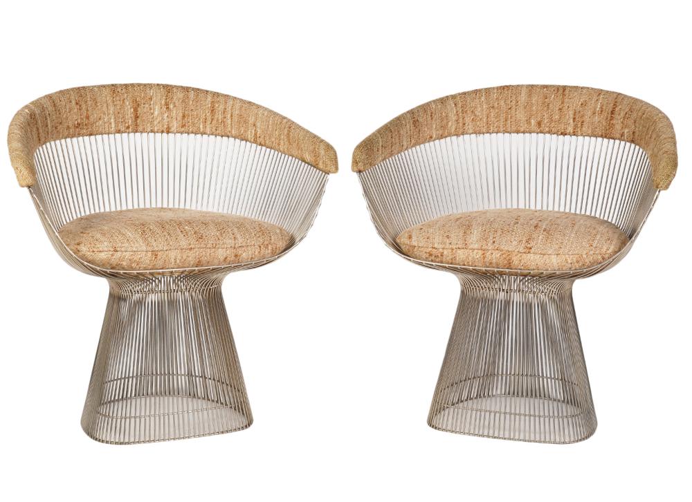 Appraisal: PR KNOLL WARREN PLATNER SIDE CHAIRSPair of Knoll Warren Platner