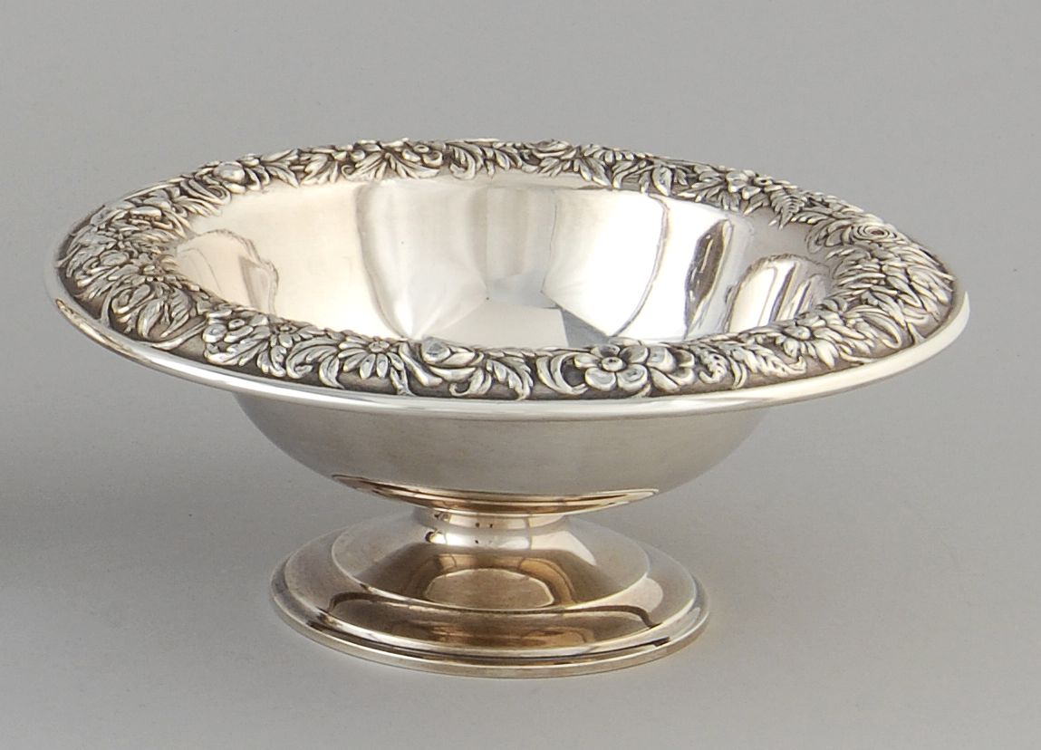 Appraisal: S KIRK SON STERLING SILVER FRUIT BOWL In pedestal form