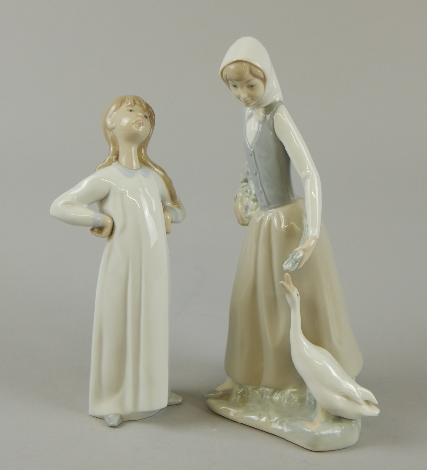 Appraisal: A thC Lladro figure of a girl in flowing dress