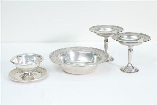 Appraisal: FOUR PIECES OF INTERNATIONAL STERLING SILVER Wedgwood pattern with matching