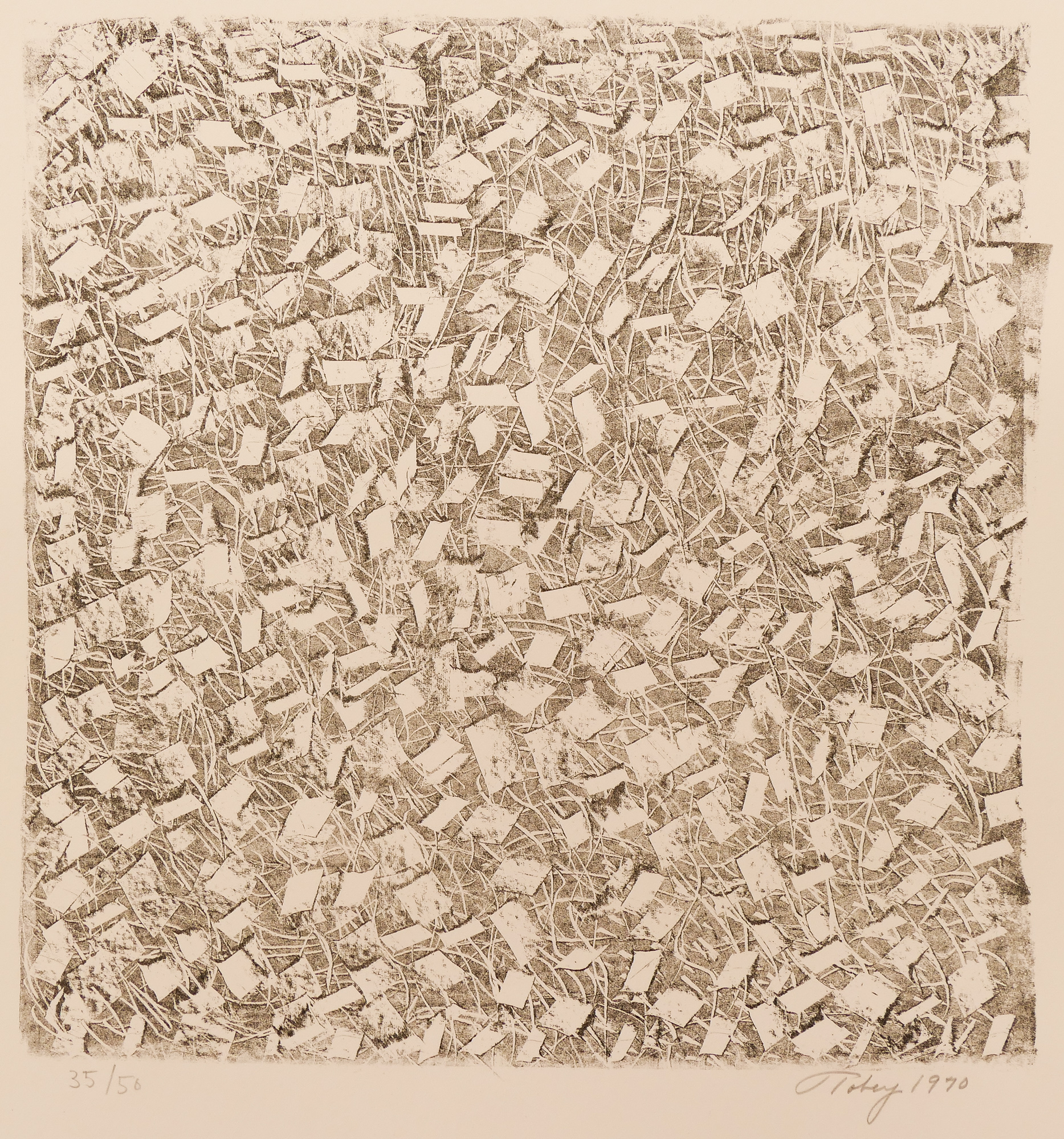 Appraisal: Mark Tobey - Washington ''Abstract Kites '' Lithograph on BFK