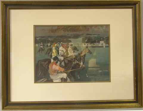 Appraisal: AT THE RACES Photo reproduction X in Framed Other Notes