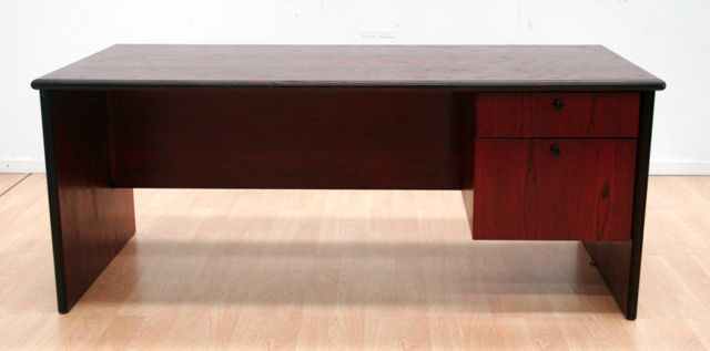 Appraisal: A contemporary office desk with drawers