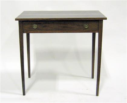 Appraisal: George III oak side table late th century The molded