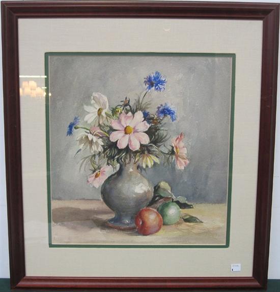 Appraisal: COUNTESS MARIA ZICHY - HUNGARIAN AMERICAN Watercolor on paper Floral