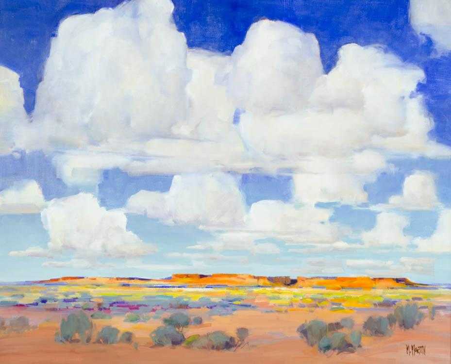 Appraisal: MARIE MARTIN OIL ON CANVAS California Oregon born Monument Valley