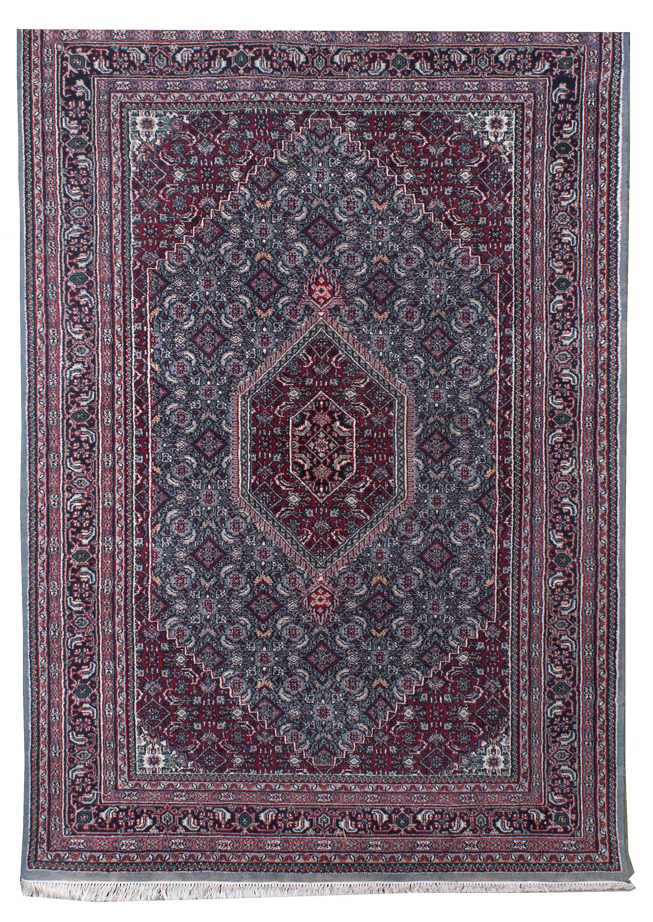 Appraisal: ORIENTAL RUG BIDJAR DESIGN ' x ' Midnight blue and