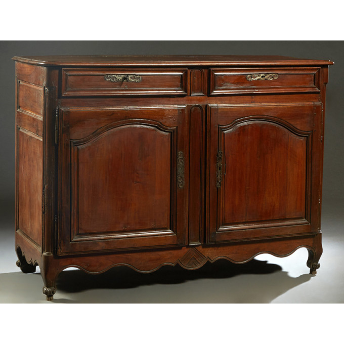 Appraisal: French Provincial Louis XV Style Carved Walnut Sideboard th c