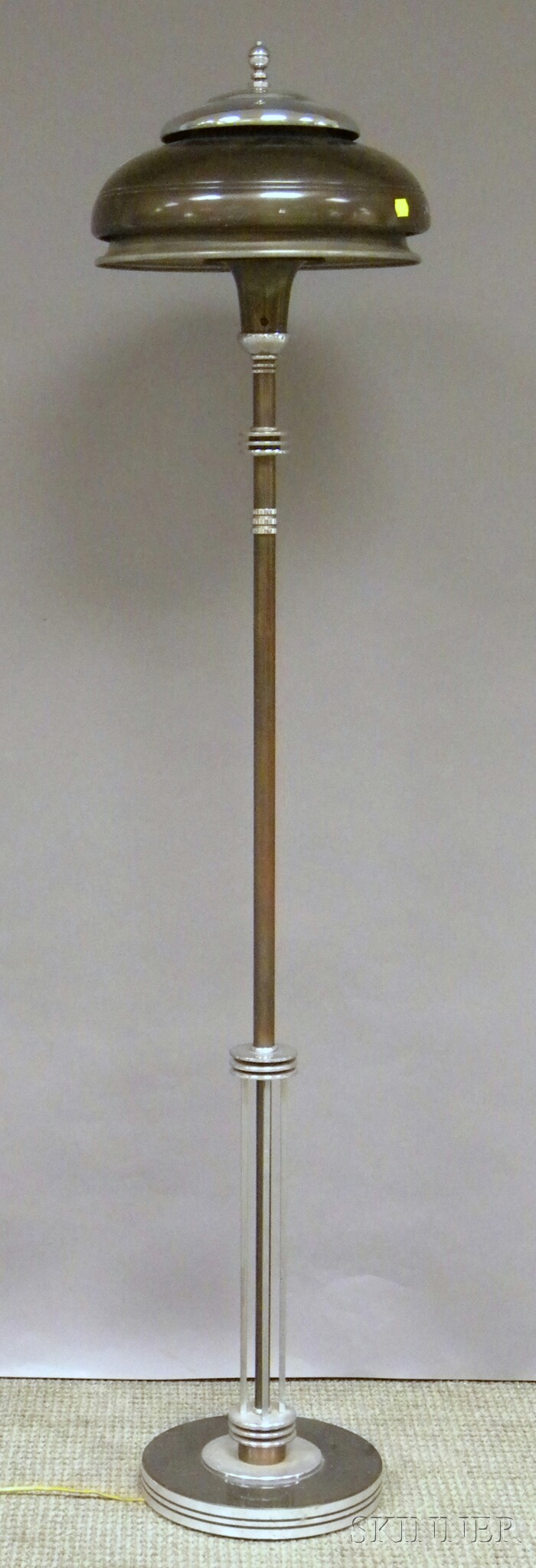 Appraisal: Industrial Design Metal Floor Lamp approx ht in