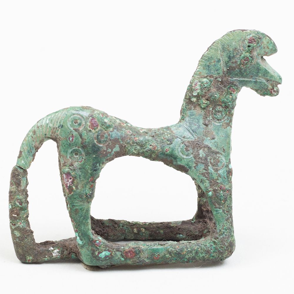 Appraisal: Greek Bronze Figure of a Horse Greek Bronze Figure of