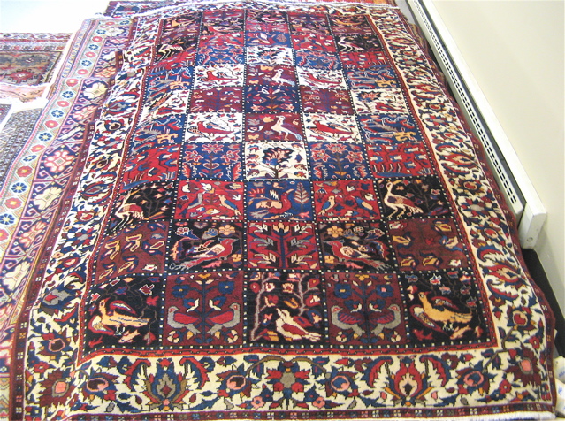 Appraisal: PERSIAN BAHKTIARI GARDEN CARPET ' x '