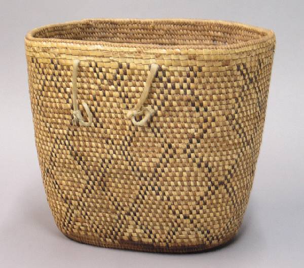 Appraisal: A Wenatchee polychrome basket height length in