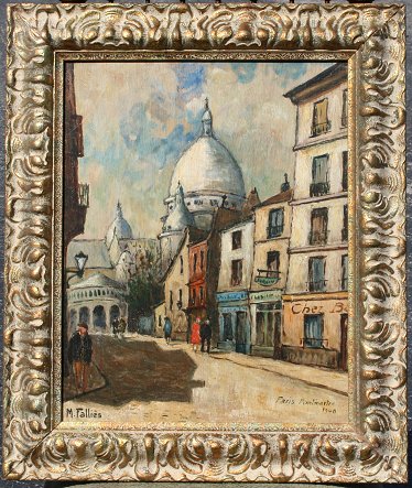 Appraisal: FALLIES Maurice French th C ''Paris Montmartre '' Oil Wood