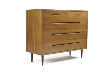 Appraisal: EDWARD WORMLEY FOR DUNBAR FURNITURE FREE-STANDING CHEST OF DRAWERS CIRCA