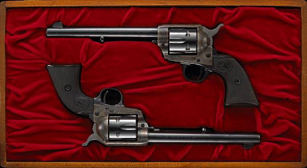 Appraisal: A pair of cased and consecutively serial numbered Colt nd