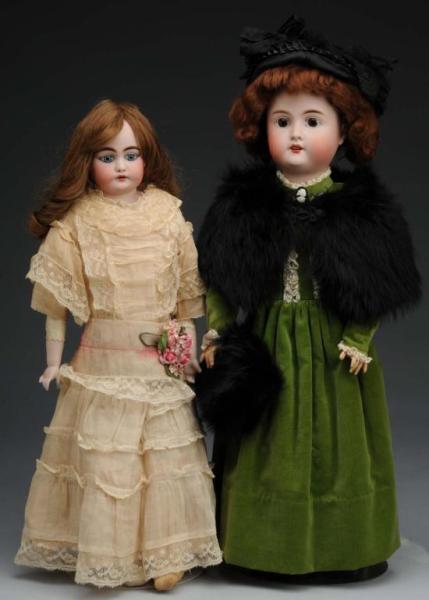 Appraisal: Lot of German Bisque Dolls Description Germany Ca Bisque socket