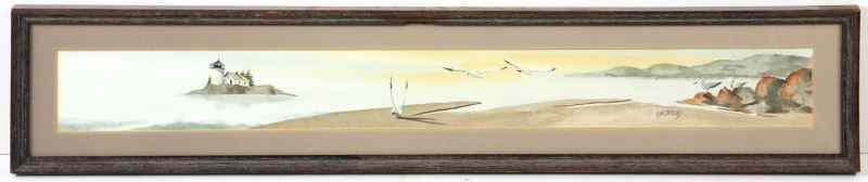 Appraisal: Marvin Jacobs ME ''Shorebirds''watercolor on paper signed ''M H Jacobs''