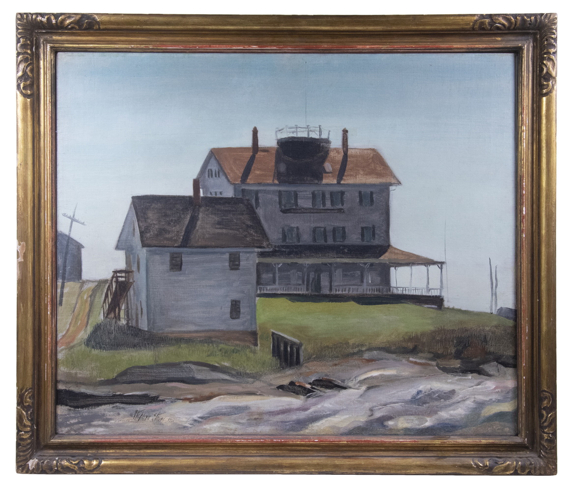 Appraisal: STEPHEN MORGAN ETNIER ME CA - Hotel Harpswell oil on