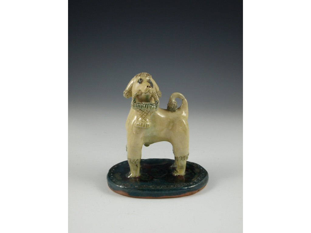 Appraisal: NC Folk Pottery Billy Ray Hussey Poodle very early example