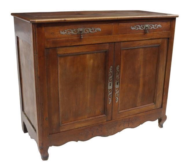 Appraisal: French Provincial Louis XV style fruitwood sideboard th c having