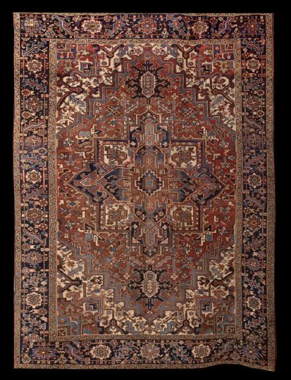 Appraisal: Antique Persian Heriz Carpet ' x '