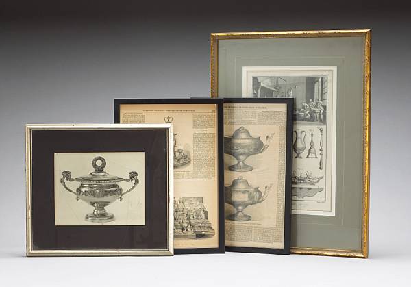 Appraisal: A group of eleven framed works on paper relating to