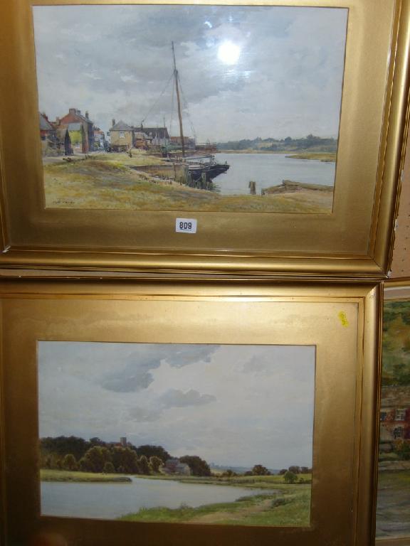 Appraisal: A pair of early th century watercolours by Cyril Ward