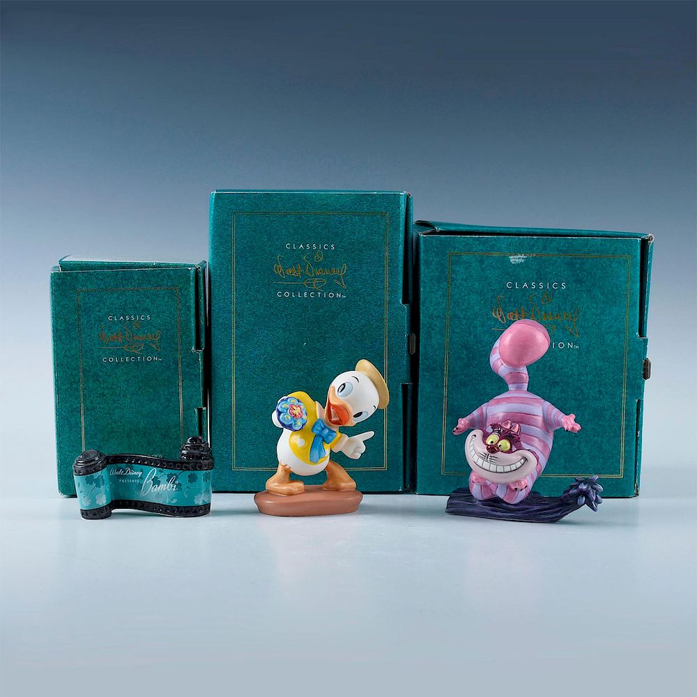 Appraisal: GROUP DISNEY CLASSICS FIGURINES VARIOUS Bambi Title Alice in Wonderland