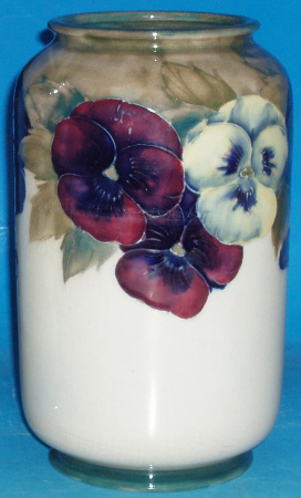 Appraisal: Moorcroft Vase Decorated In The Pansy Design On White Height