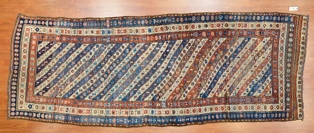 Appraisal: Antique Kazak runner approx x Caucasus circa Condition Some wear