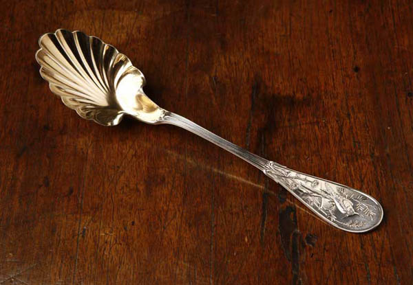 Appraisal: Tiffany Co sterling 'Japanese' ice cream spoon Tiffany Co sterling